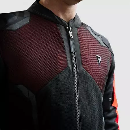 Rebelhorn Jax tekstilna motoristička jakna, crna i crvena, 3XL-3