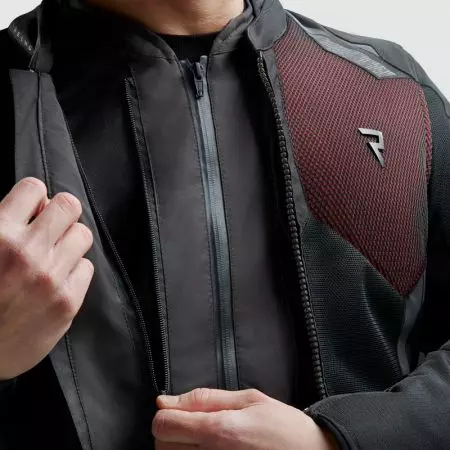 Rebelhorn Jax tekstilna motoristička jakna, crna i crvena, 3XL-5