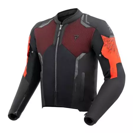 Casaco têxtil para motas Rebelhorn Jax preto/vermelho 4XL-1