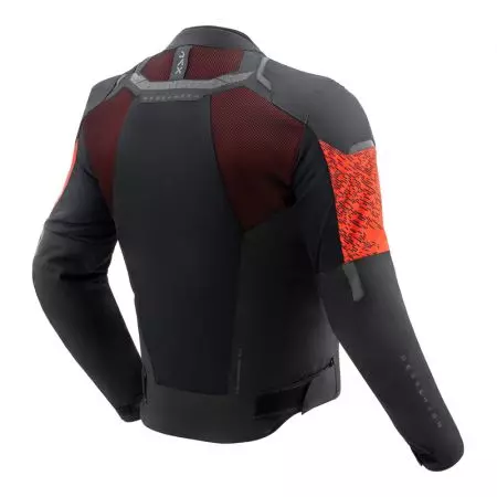Casaco têxtil para motas Rebelhorn Jax preto-vermelho XS-2