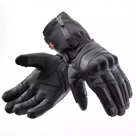 Rękawice motocyklowe skórzano-tekstylne Rebelhorn Summit Winter WP czarne XL-1