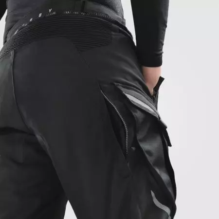 Rebelhorn Cubby V calças de motociclismo em tecido preto L-6