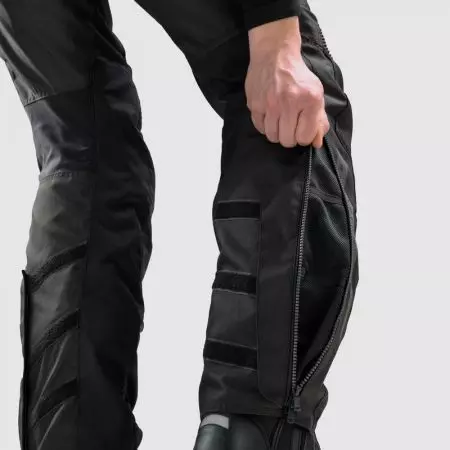 Rebelhorn Hiker IV calças de motociclismo em tecido preto 6XL-6