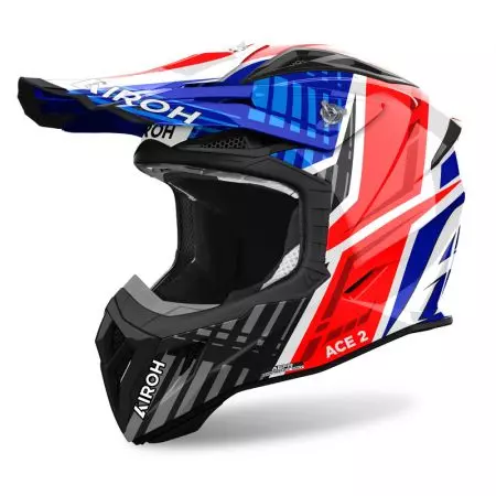 Airoh Aviator Ace 2 Proud Blue/Red Gloss L Cască de motocicletă enduro Airoh Aviator Ace 2 Proud Blue/Red Gloss L - AVA2-2P18-L