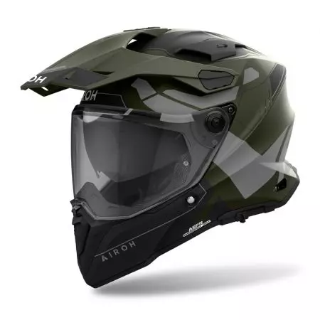 Kask motocyklowy enduro Airoh Commander 2 Reveal Military Green Matt M-1