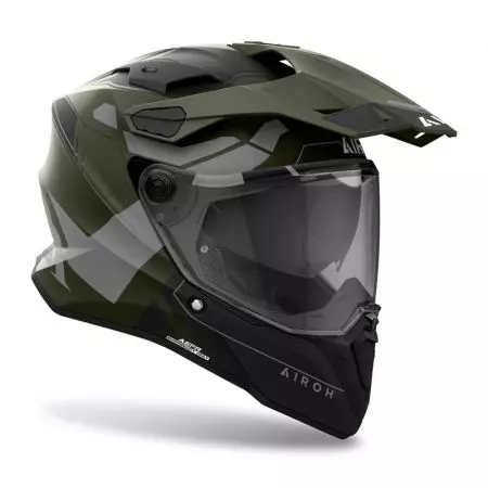 Capacete Airoh Commander 2 Reveal Military Green Matt M para motas de enduro-2