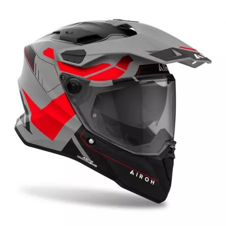 Airoh Commander 2 Reveal Rojo Fluo Mate XS casco moto enduro-2