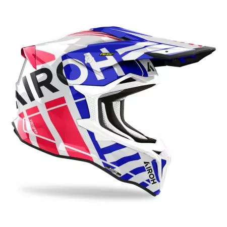 Airoh Strycker Brave Blue/Red Gloss M casque moto enduro-2