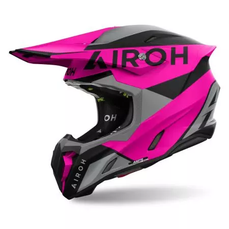 "Airoh Twist 3 King Pink Matt M" enduro motociklininko šalmas - TW3-K54-M