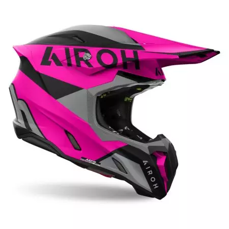 Airoh Twist 3 King Pink Pink Matt M enduro motoros sisak-2