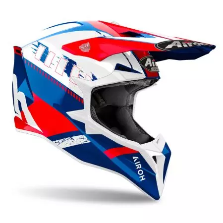 Airoh Wraaap Feel Blue/Red Gloss XS Motorrad Enduro Helm-2