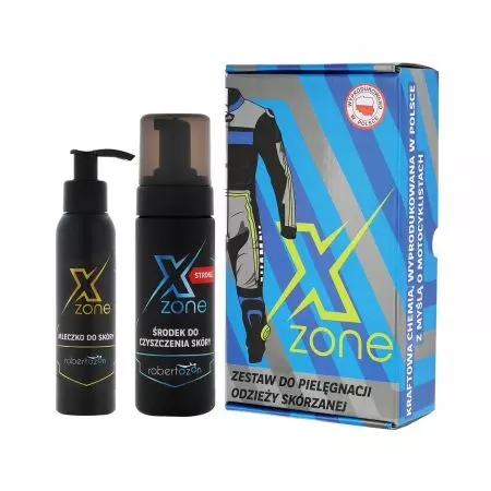 Xzone strong kit de limpieza y mantenimiento de prendas de cuero 250ml - 5904413623540