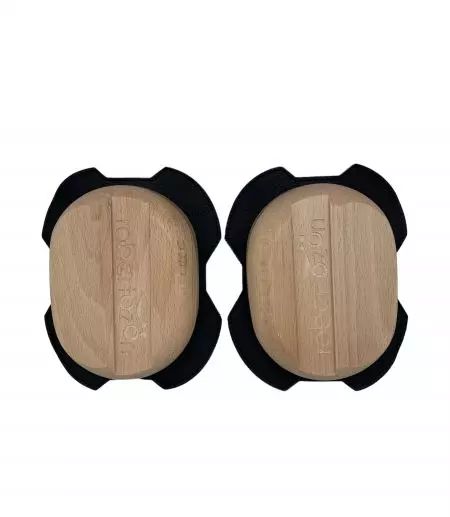 Xzone houten kniebeschermers 2 stuks naturel - 5904413623007/NL