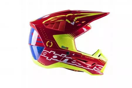 Alpinestars S-M5 Action rosso brillante/bianco/giallo fluo XL casco da moto enduro-2
