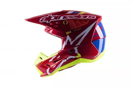 Alpinestars S-M5 Action rosso brillante/bianco/giallo fluo XL casco da moto enduro-3