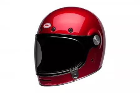 "Bell Bullitt" kietas blizgus saldainių raudonos spalvos L integralus motociklininko šalmas - BULLITT-SOL-20-L