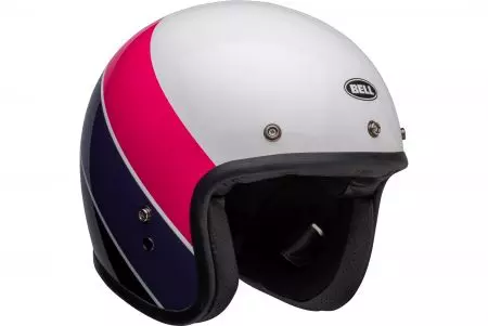 Capacete de motociclista Bell Custom 500 Rif rosa/púrpura de face aberta M - C500-RIF-95-M