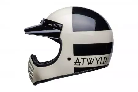 "Bell Moto-3 ECE5 Atwlyd Orbit" baltos/juodos spalvos M enduro motociklininko šalmas-6