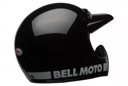 "Bell Moto-3 ECE5 Classic" juodas L enduro motociklininko šalmas-3