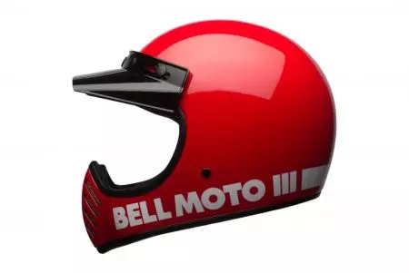 "Bell Moto-3 ECE5 Classic" raudonas L enduro motociklininko šalmas-2
