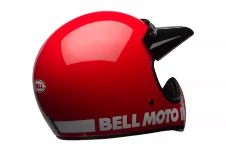 "Bell Moto-3 ECE5 Classic" raudonas L enduro motociklininko šalmas-6