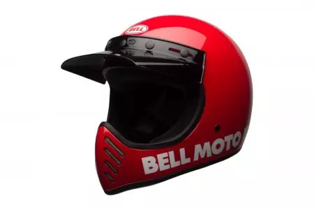 Bell Moto-3 ECE5 Classic punainen M enduro moottoripyöräkypärä kypärä-4