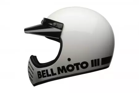 Bell Moto-3 ECE5 Classic valkoinen M enduro moottoripyöräkypärä kypärä-3