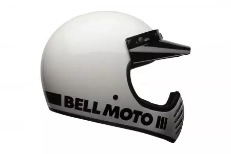 Capacete de motociclista Bell Moto-3 ECE5 Classic branco M enduro-4