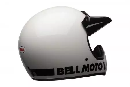 Kask motocyklowy enduro Bell Moto-3 ECE5 Classic white M-7