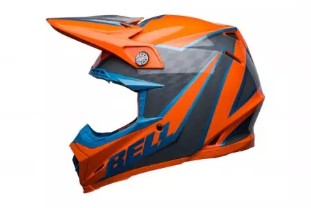 "Bell Moto-9S Flex Sprite" oranžinis/pilkas L enduro motociklininko šalmas-3