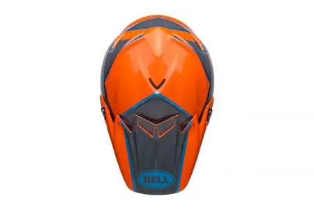 "Bell Moto-9S Flex Sprite" oranžinis/pilkas L enduro motociklininko šalmas-9