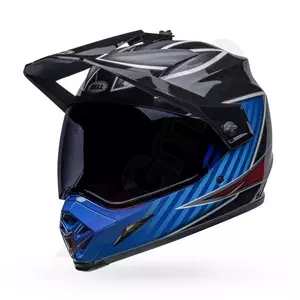 Capacete de motociclismo de enduro Bell MX-9 Adventure Mips Dalton preto/azul XXL - MX9ADV-M-DAL-12-XXL