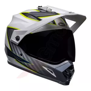 Bell MX-9 Adventure Mips Dalton bianco/giallo hi-viz XL casco da moto enduro-2