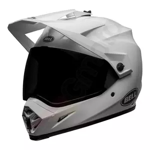 Bell MX-9 Adventure Mips Solid white XXL enduro motocikla ķivere-1