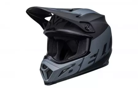 "Bell MX-9 Mips Disrupt mat" juodas/anglies spalvos XL enduro motociklininko šalmas - MX9-M-DIS-70-XL