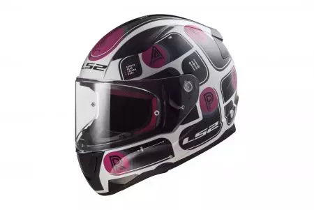 LS2 FF353 RAPID BRICK BLACK PINK M capacete integral de motociclista-1