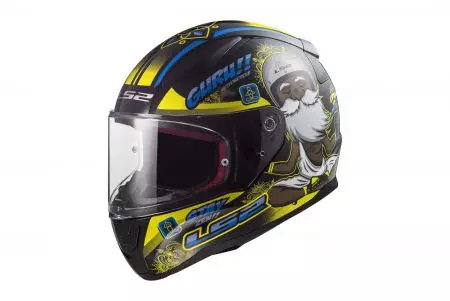 LS2 FF353 RAPID BUDDHA BLACK BLUE L capacete integral de motociclista-1