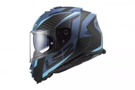 LS2 FF800 STORM II RACER MATT BLUE capacete integral de motociclista -06 L-2