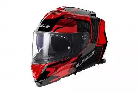 Motociklistička kaciga koja pokriva cijelo lice LS2 FF800 STORM II TRACKER BLACK RED-06 L-1