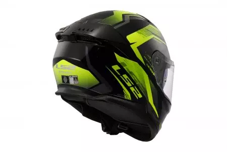 LS2 FF808 STREAM II FURY BLACK H-V YEL-06 L capacete integral de motociclista-5
