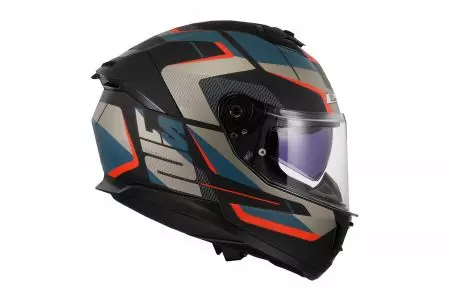 Motociklistička kaciga koja pokriva cijelo lice LS2 FF808 STREAM II ROAD M.BLACK BLUE-06 XS-4