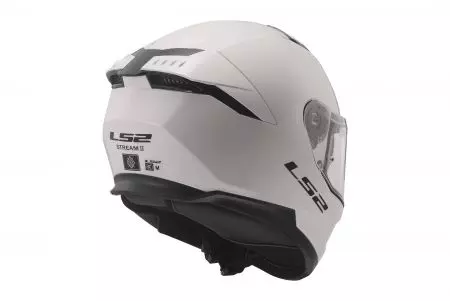 LS2 FF808 STREAM II SOLID WHITE-06 L capacete integral de motociclista-4