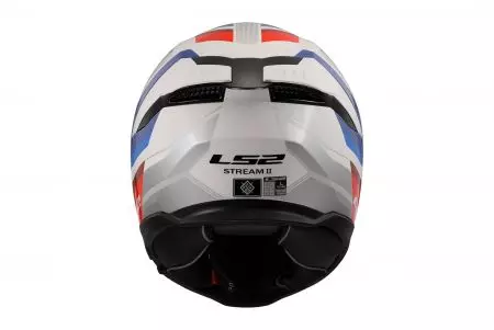 Motociklistička kaciga koja pokriva cijelo lice LS2 FF808 STREAM II VINTAGE WH.BL.RED-06 L-7
