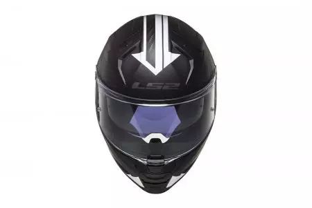 LS2 FF811 VECTOR II SPLITTER BLACK WH.-06 L capacete integral de motociclista-2