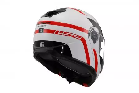LS2 FF908 STROBE II AUTOX BRANCO VERMELHO-06 L capacete para motociclistas-8