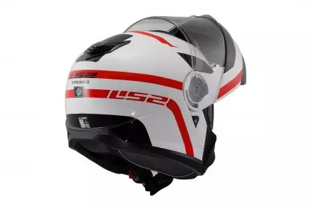 LS2 FF908 STROBE II AUTOX BRANCO VERMELHO-06 L capacete para motociclistas-9