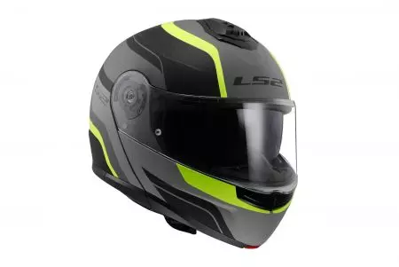 LS2 FF908 STROBE II MONZA M.BL. capacete de maxilar para motociclos. H-V YEL-06 L-12