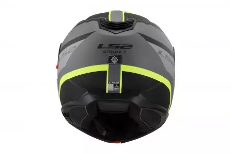 LS2 FF908 STROBE II MONZA M.BL. capacete de maxilar para motociclos. H-V YEL-06 L-7