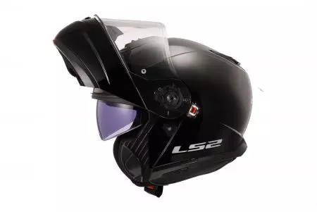 LS2 FF908 STROBE II SOLID BLACK-06 L capacete de motociclista para maxilar-4