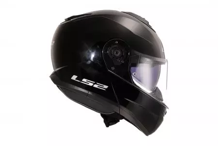 LS2 FF908 STROBE II SOLID BLACK-06 L capacete de motociclista para maxilar-8